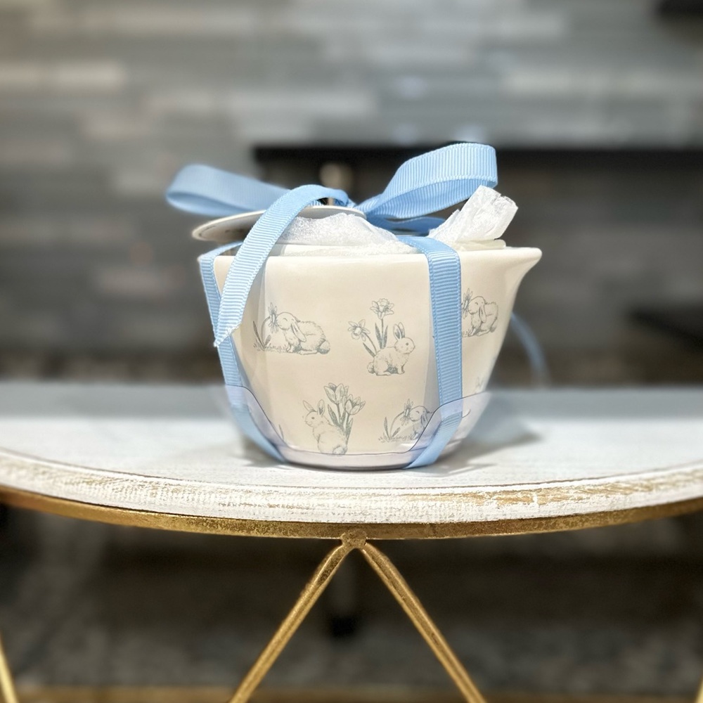 Rae Dunn Easter Bunny Powder Blue measuring cups - NEW